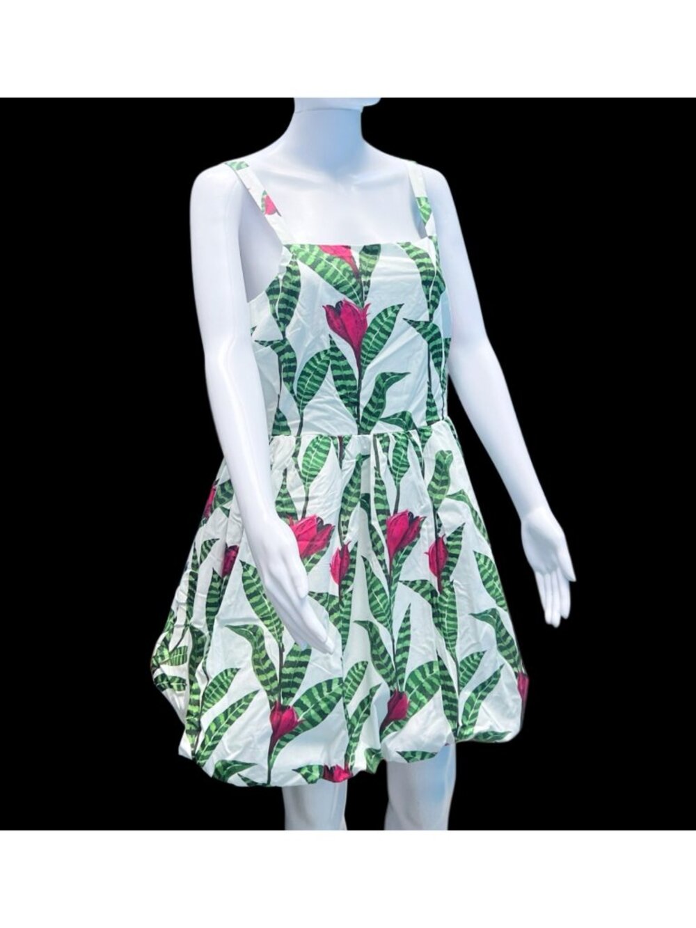Palm Royale Womens Floral Sundress Eloise Style With Adjustable Straps & Side Zi